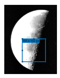 Crop image to a rectangular region