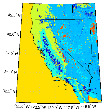 Classification map of California