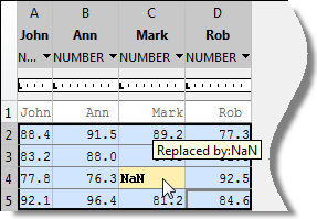 For example, information on how a value was replaced might be shown