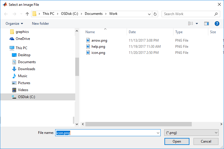 C file is opened. C# folder selection dialog.