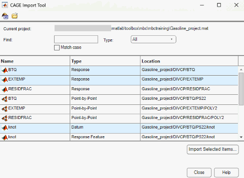 CAGE import tool.
