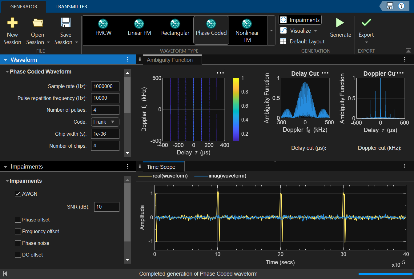 Phase Coded Waveform
