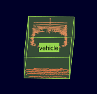 Cuboid ROI label for vehicle