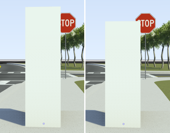 Sample character with height changes