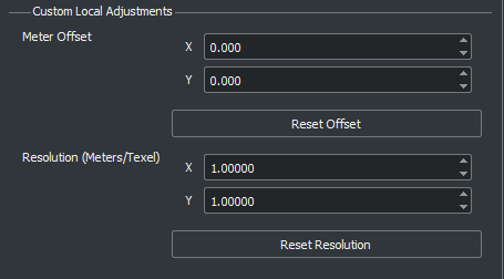 Resolution option in dialog box