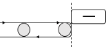 Simple stick diagram showing the back end of an entity lined up with the surface entry.