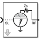 Inport block icon with Source type is set to Ideal current.