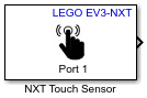 Lego NXT Touch Sensor block