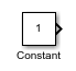 Constant block with the foreground color black