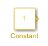Constant block with the foreground color yellow