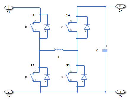 Controller-driven DC-DC inverting or four-switch step-up or step-down  voltage regulator - MATLAB - MathWorks Switzerland