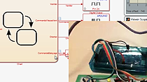 Découvrez comment concevoir, modéliser et simuler la commande d’un ventilateur par diagramme d’état à l'aide de Simulink et Stateflow et l'exécuter sur la cible matérielle Arduino.